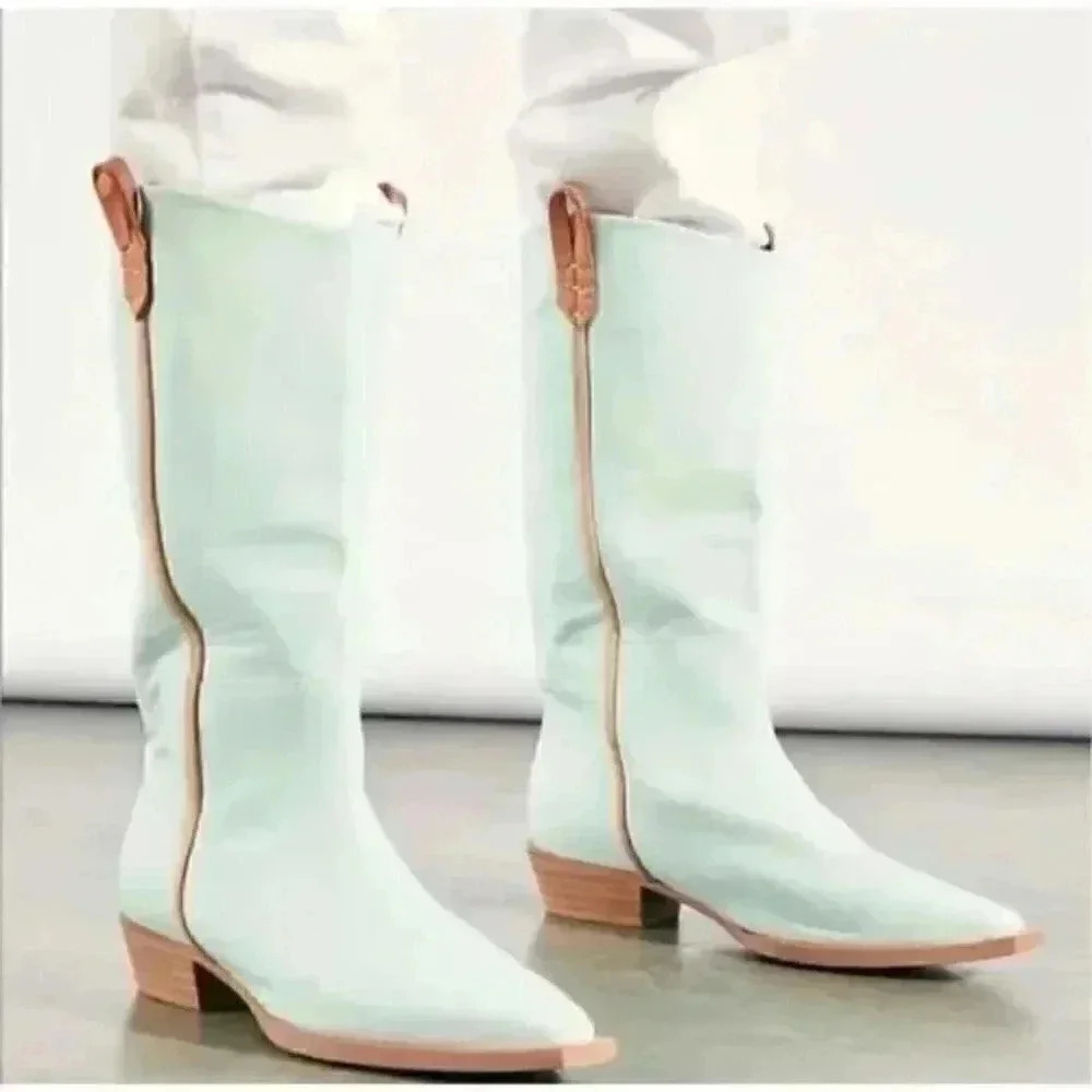 NWOT Free People We The Free Montage Tall Cactus Milk boots